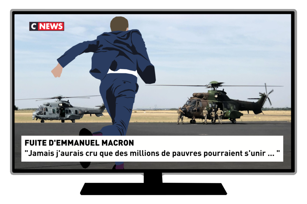 macron fuit les JO