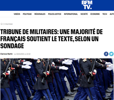 tribune de militaires sondage